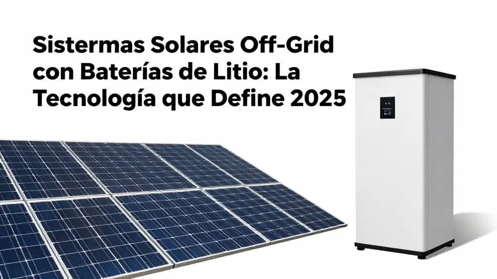 Sistemas Solares Off-Grid con Baterías de Litio: La Tecnología que Define 2025